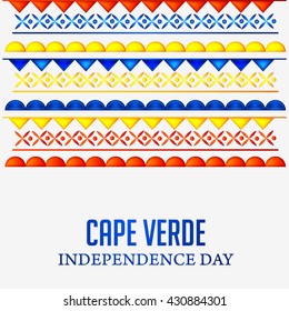 Independence day of cape verde. Vector illustration. Independence day of cape verde. Vector illustration.