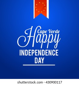Independence day of cape verde. Vector illustration.