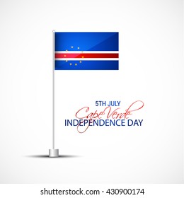 Independence day of cape verde. Vector illustration.