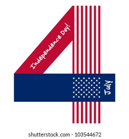 Independence Day card or background. July 4.