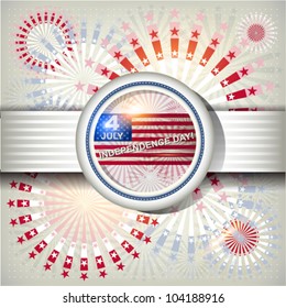 Independence Day card or background. July 4.