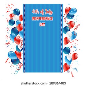 Independence day card design for advertising, leaflet, cards, invitation and so on.