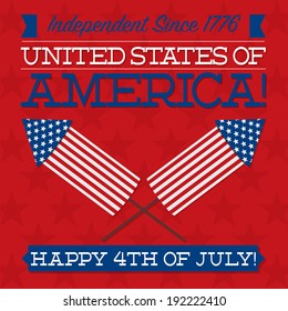 Independence Day card in vector format.