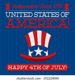 Independence Day card in vector format.