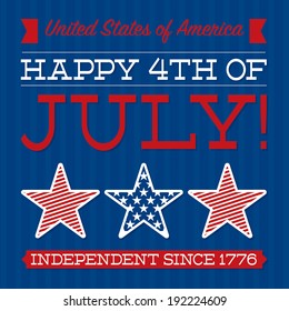 Independence Day card in vector format.