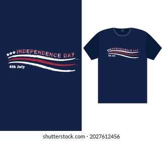  Independence Day celebration. Typography Graphics. Fashion Print for sportswear apparel, t shirt, Vector illustration