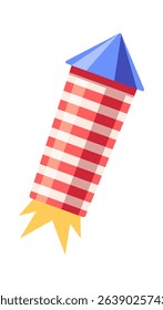Independence day celebratory firework rocket