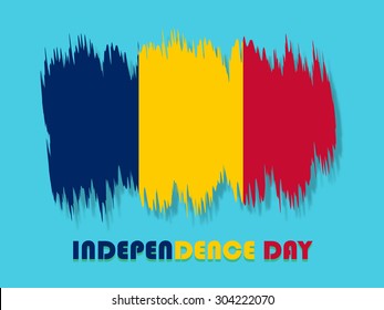 Independence Day of Chad Abstract Background