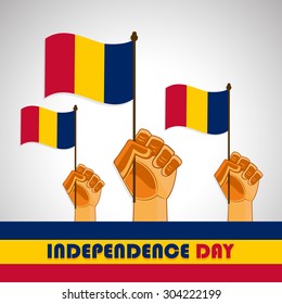 Independence Day of Chad Abstract Background