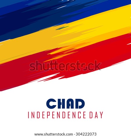 Independence Day of Chad Abstract Background