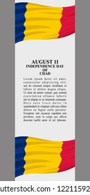 Independence Day of Chad vector illustration. Suitable for greeting card, poster and banner.