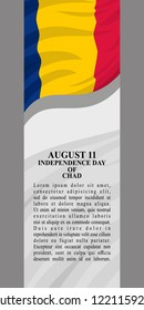 Independence Day of Chad vector illustration. Suitable for greeting card, poster and banner.