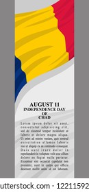 Independence Day of Chad vector illustration. Suitable for greeting card, poster and banner.