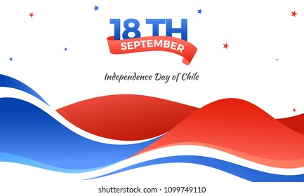 Independence Day of Chile Background Design.