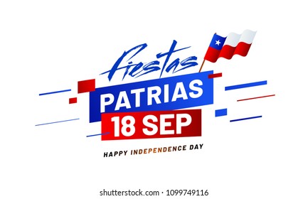 Independence Day of Chile Background Design.