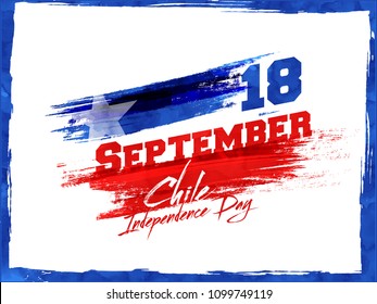 Independence Day of Chile Background Design.