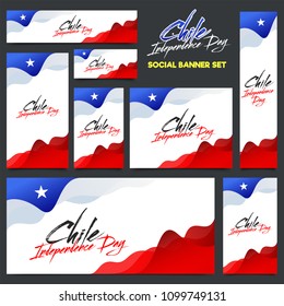 Independence Day of Chile Background Design.