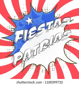 Independence Day of Chile Background Design.