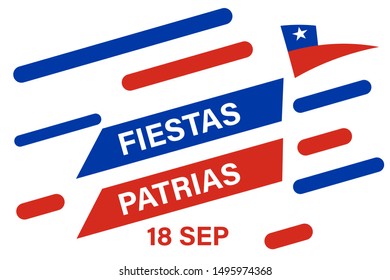 Independence Day Chile Fiestas Patrias National Stock Vector (Royalty ...