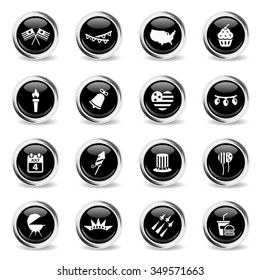 Independence day chrome icons for web