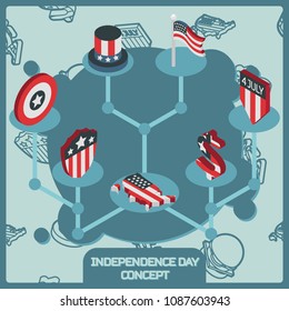 Independence day color concept