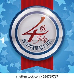 Independence day colorful card design, vector illustration.