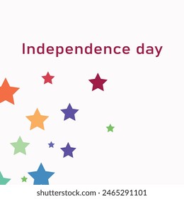 Independence Day .colorful stars.4th of july.vector design .Us.holiday.in white background 