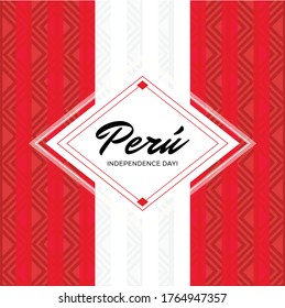 Perú's Independence Day Composition - Copy Space