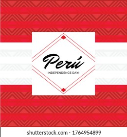 Perú's Independence Day Composition - Copy Space