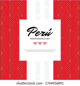 Perú's Independence Day Composition - Copy Space