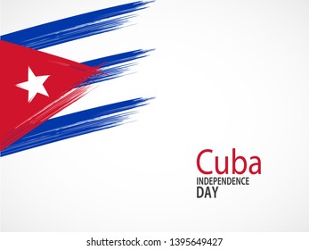 Independence day Cuba. vector background.