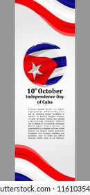 Independence Day of Cuba vector illustration. Suitable for greeting card, poster and banner.