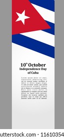 Independence Day of Cuba vector illustration. Suitable for greeting card, poster and banner.
