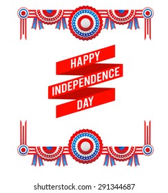 Independence Day Decorations Holiday Design Place Stock Vector (Royalty ...