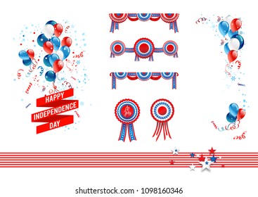 Independence day design elements