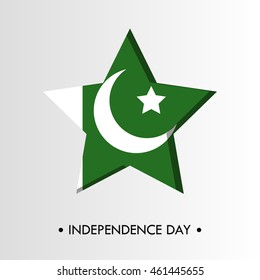 Independence day of  design illustration in flat style background 