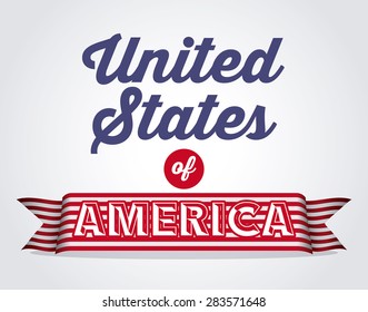 Independence day design over white background, vector illustration