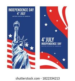 independence day designs for united states of america