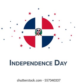 Independence day of Dominican Republic. Patriotic Banner. Vector illustration