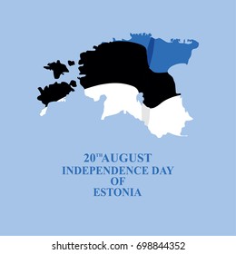 Independence Day of Estonia vector illustration