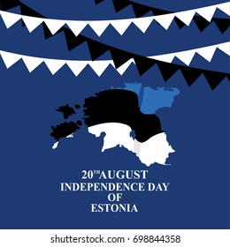 Independence Day of Estonia vector illustration