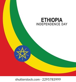 Independence Day Ethiopia background. Civic, Cultural, Historical. Vector illustration.