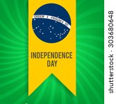 Independence Day. Flag of Brazil vector illustration.