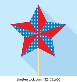 independence day flat design compass rose