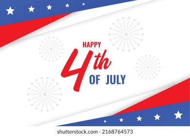 independence day forth of july united states flag in paper cut style