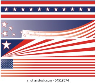 independence day fourth july banners