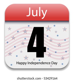 Independence Day - Fourth July Calendar Date