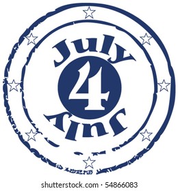 independence day fourth july stamp