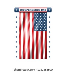 Independence Day Fourth of July. Vector illustration.
