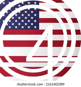 Independence Day fourth of July Vector illustration design concept for celebration shopping discount